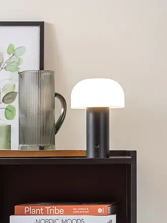 LEITMOTIV | Lampe de table LED LUCA Ocre Jaune | schwarz